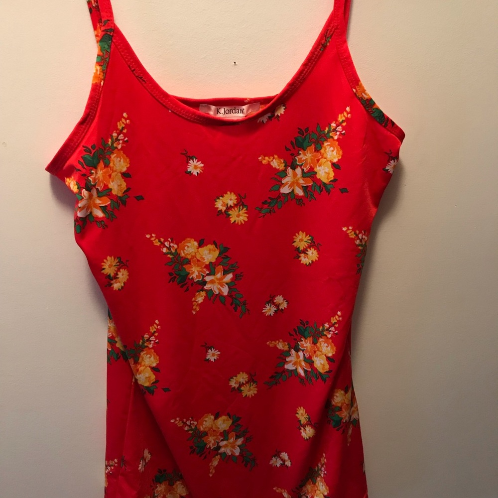 K. Jordan NWOT Medium Orange Floral
